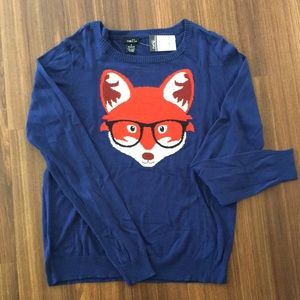 Hipster Rue 21 fox sweater | Medium